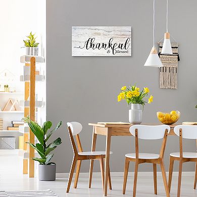 Master Piece Thankful Blessed Canvas Wall Art