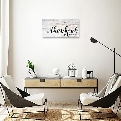 Master Piece Thankful Blessed Canvas Wall Art