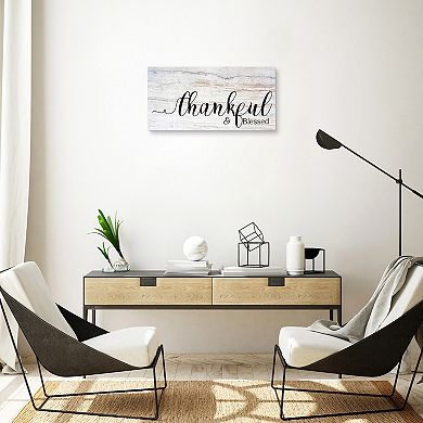 Masterpiece Thankful Blessed Canvas Wall Art