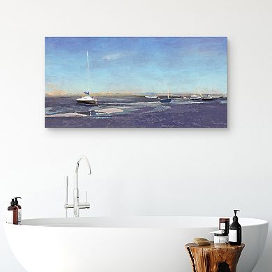 Masterpiece Harbor Masts Canvas Wall Art