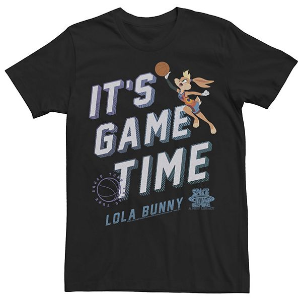 Men's Space Jam Lola Bunny It's Game Time Action Portrait Tee