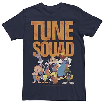 Men's Space Jam 2 Tune Squad Group Shot Filled Text Tee