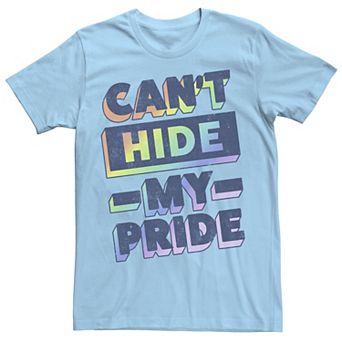 Men's Pride Rainbow Text Tee