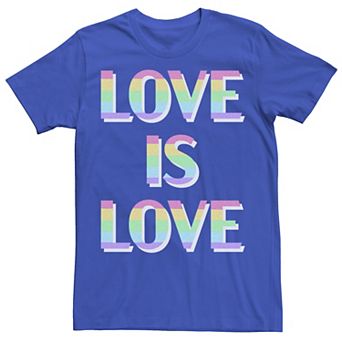 Men's Love Pride Text Tee