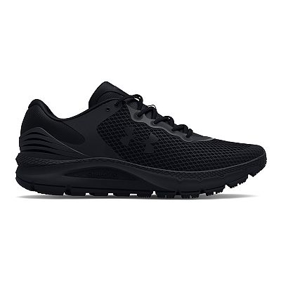 Mens black under armour sneakers best sale