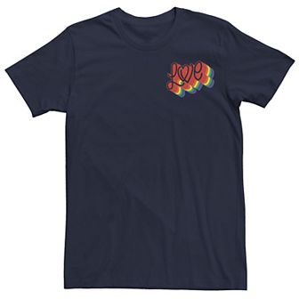 Men's Love Retro Rainbow Tee