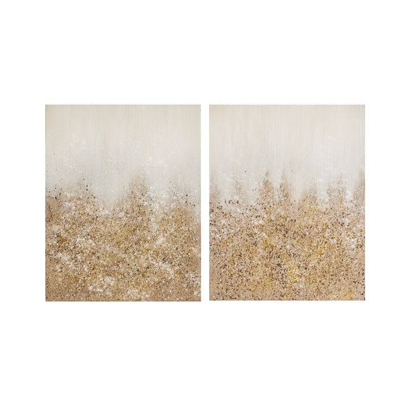 Madison Park Golden Glimmer Embellished Canvas, Set of 2 (similar to stock photos)