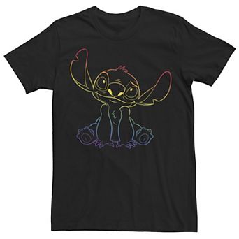 Disney's Lilo And Stitch Rainbow Stitch Men's Tee