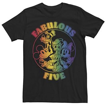 Disney's Mickey Rainbow Five Men's Tee