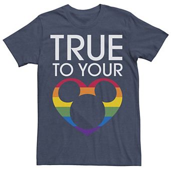 Disney's Mickey True To Rainbow Men's Tee