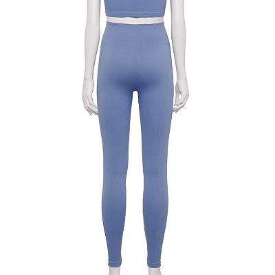 Juniors Pink Rose Seamless Leggings