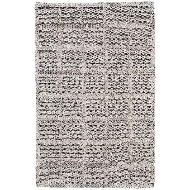 Weave & Wander Genet Beige Rug, Beig/Green, 5X8 Ft