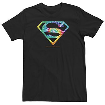 Big & Tall DC Comics Superman Tie-Dye Logo Tee