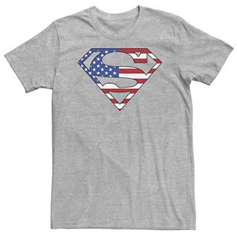 Big & Tall DC Comics Superman U.S. Flag Shield Tee