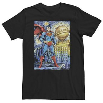 Big & Tall DC Comics Superman Starry Night Poster Tee
