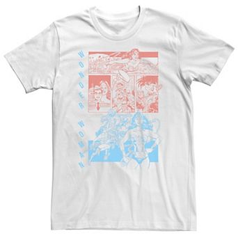 Big & Tall DC Comics Wonder Woman Comic Tee