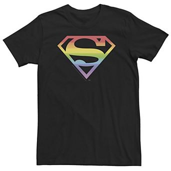 Big & Tall DC Comics Pride Superman Rainbow Logo Tee