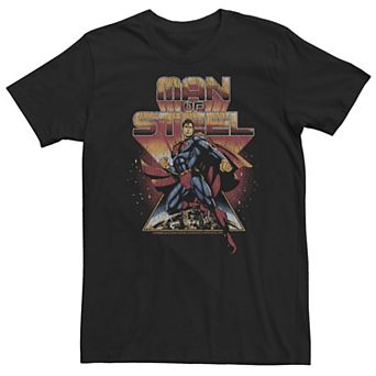 Big & Tall DC Comics Superman Man Of Steel Distressed Portrait Tee