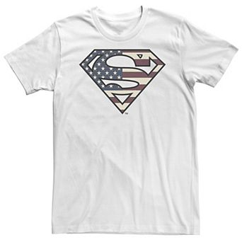 Big & Tall DC Comics Superman Vintage Flag Logo Tee