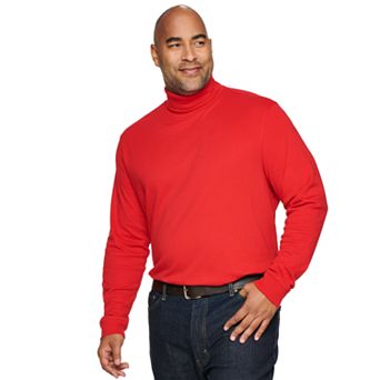 Big & Tall Croft & Barrow® Classic-Fit Extra-Soft Interlock Turtleneck