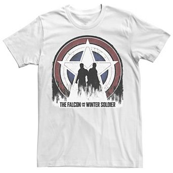 Men's Marvel The Falcon And The Winter Soldier Silhouettes Logo Tee