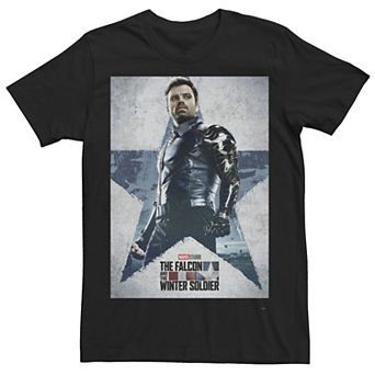 Men's Marvel Falcon & The Winter Soldier Character Poster Tee