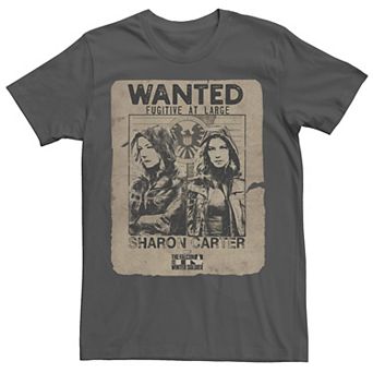 Men's Marvel Falcon & Winter Soldier Sharon Carter Fugitive Tee