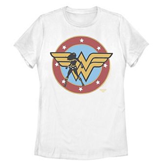 Juniors' DC Fandome Wonder Woman Silhouette Logo Graphic Tee