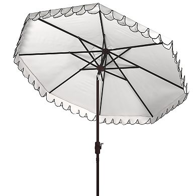 Safavieh Elegant Valance Auto Tilt Scalloped Umbrella