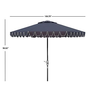 Safavieh Elegant Valance Auto Tilt Scalloped Umbrella