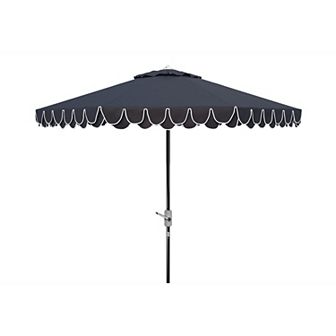 Safavieh Elegant Valance Auto Tilt Scalloped Umbrella