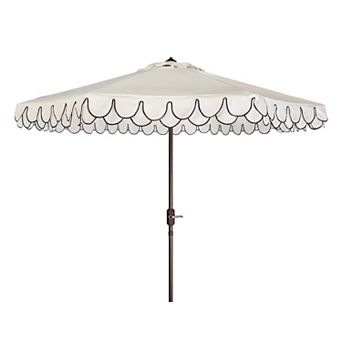 Safavieh Elegant Valance Auto Tilt Scalloped Umbrella