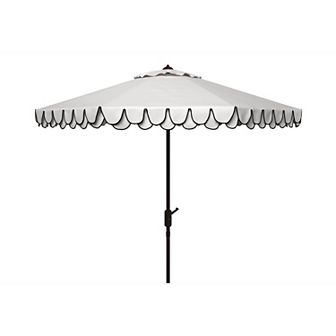 Safavieh Elegant Valance Auto Tilt Scalloped Umbrella