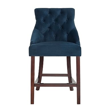 Safavieh Eleni Tufted Wing Back Counter Stool 2-piece Set