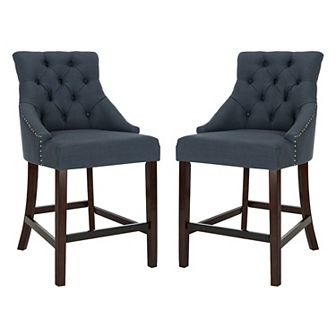 Safavieh Eleni Tufted Wing Back Counter Stool 2 pc Set