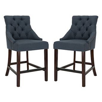 Safavieh Eleni Tufted Wing Back Counter Stool 2 pc Set