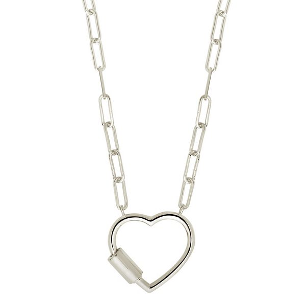 MC Collective Polished Heart Carabiner Necklace