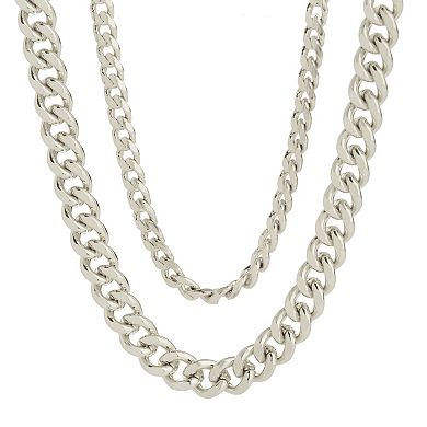 MC Collective Layered Curb Chain Necklace