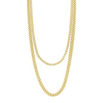 MC Collective Layered Curb Chain Necklace