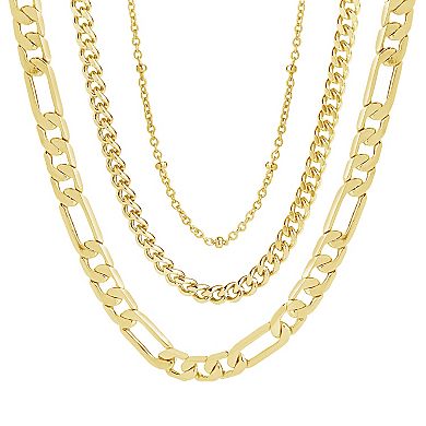 MC Collective Simple Layered Chain Necklace 