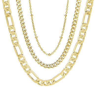 MC Collective Simple Layered Chain Necklace