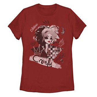 Disney's Cruella Juniors' Artsy Collage Graphic Tee