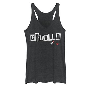 Disney's Cruella Juniors' Lipstick Logo Graphic Tank Top