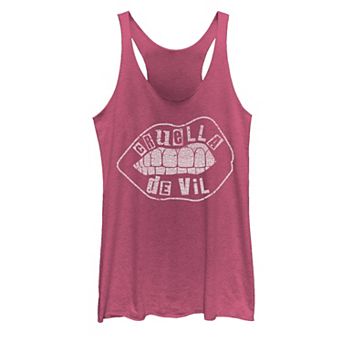 Disney's Cruella Juniors' Red Lips Logo Tank Top