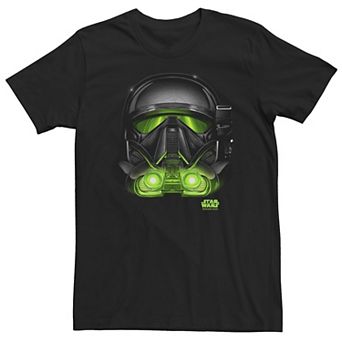 Big & Tall Star Wars Rogue One Death Trooper Big Face Halloween Tee