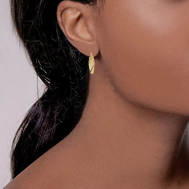 MC Collective Twisted Hollow Hoop Earrings