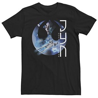 Big & Tall Star Wars Rogue One Jyn Rebel Logo Tee