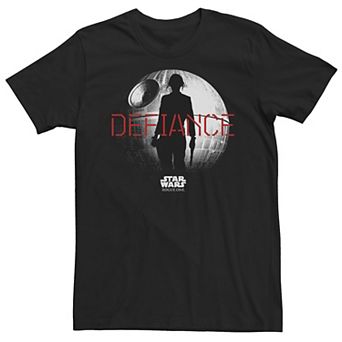 Big & Tall Star Wars Rogue One Jyn Silhouette Defiance Tee