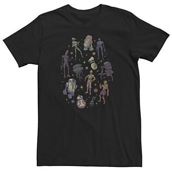 Big & Tall Star Wars Robots Collage Poster Tee