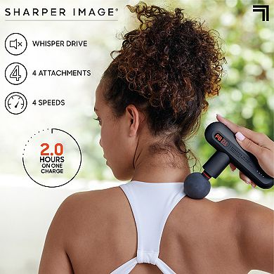 Sharper Image Powerboost Move Deep Tissue Travel Percussion Massager